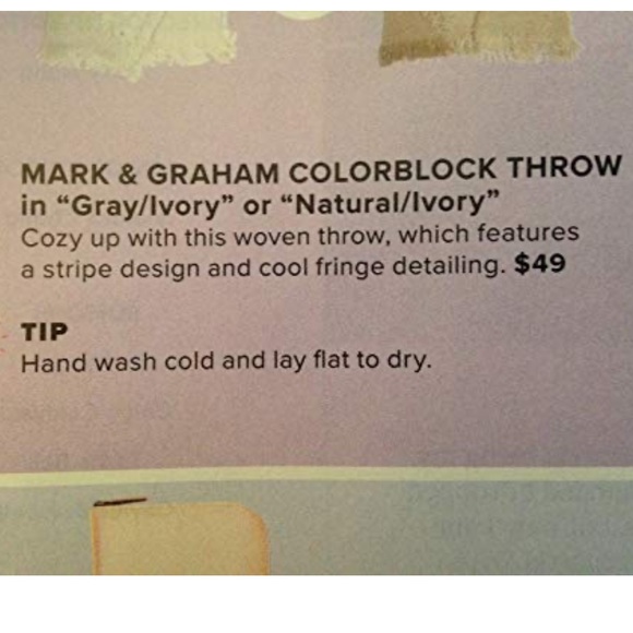 Mark & Graham Colorblock Throw - Picture 4 of 4